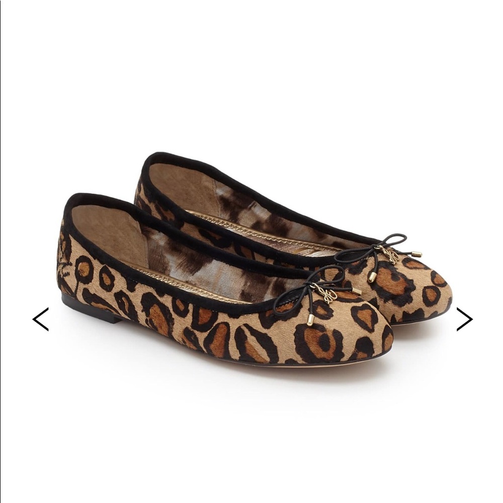 NEW IN BOX Sam Edelman Felecia Leopard Print Ballet Flats 7.5